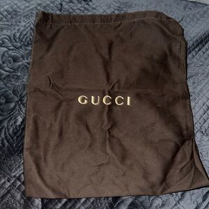 Gucci drawstring dust bag